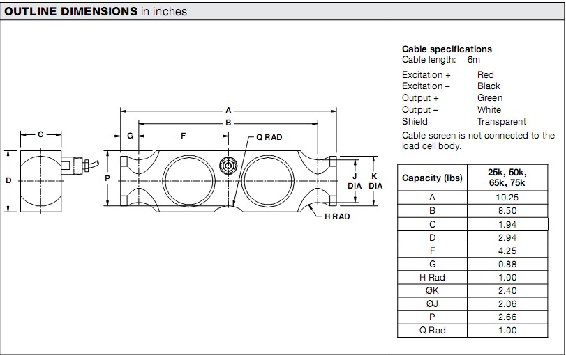 9803-50klbs稱重傳感器